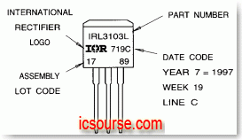 IR 国际整流器 HEXFET 功率MOSFET TO263 D2PAK TO262等封装 IC表面打字印字分辨真假